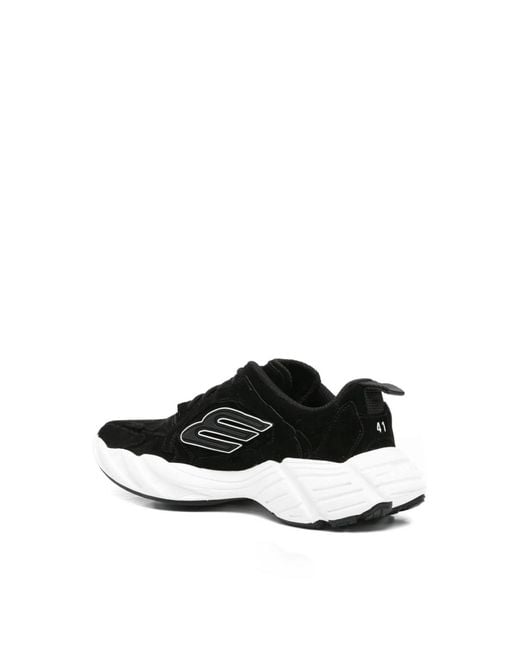 Balenciaga White Monday Suede Logo Sneakers Shoes for men
