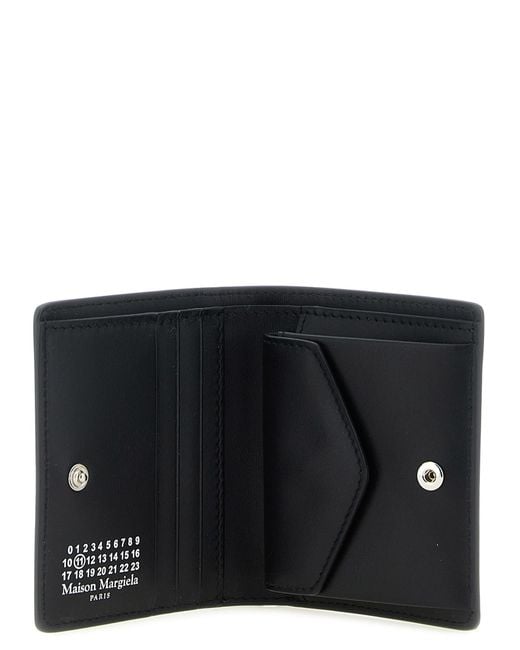 Maison Margiela Black Bi-Fold 'Four Stitches' Wallet for men