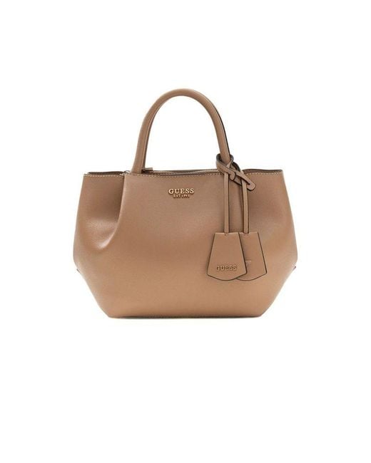 Guess Natural Satchel Bag Polyurethane Satchel-Bags