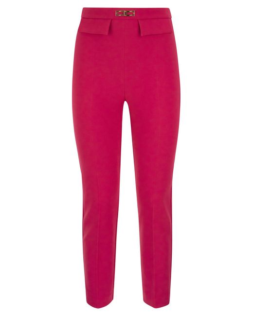 Elisabetta Franchi Red Trousers