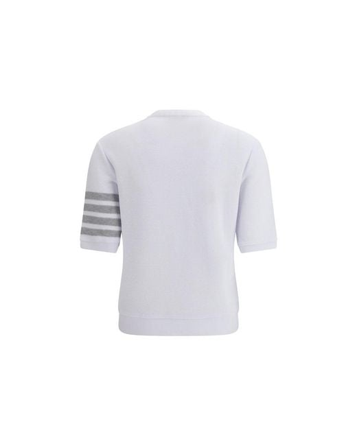 Thom Browne Blue White Cotton Sportswear
