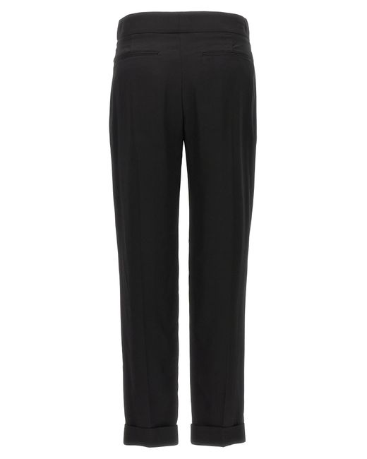 Tom Ford Black Metal Bar Detail Trousers