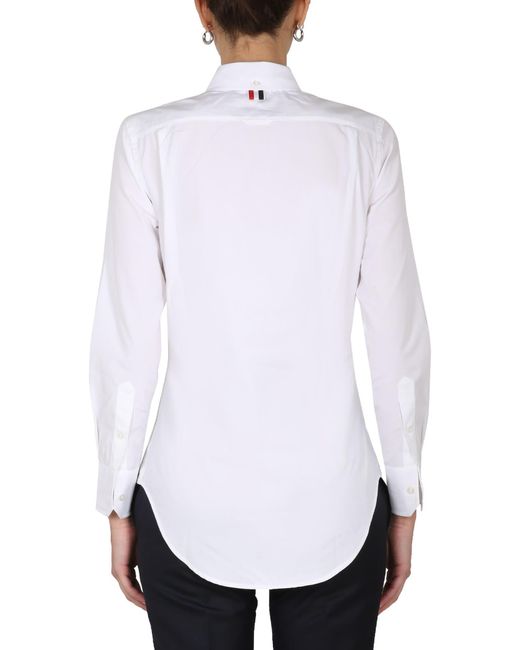 Thom Browne White Shirt With Logo