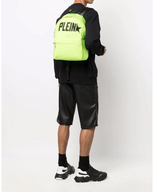 Philipp Plein Blue Iconic Plein Logo Backpack Bags Backpacks for men