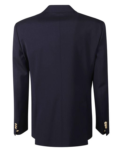 DSquared² Blue Wool Twill Jacket for men