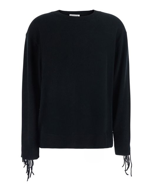 P.A.R.O.S.H. Black Sweater Cashmere Tops