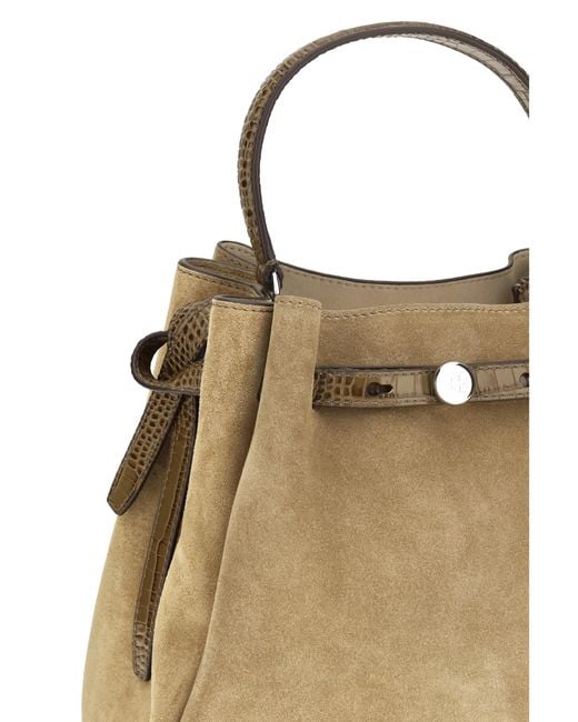 Tory Burch Natural Bucket Bag Romy Suede