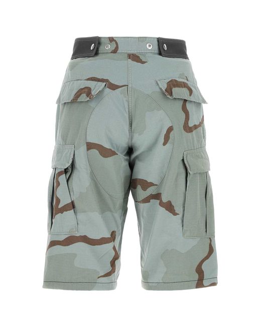 OAMC Gray Printed Nylon Blend Bermuda Shorts for men