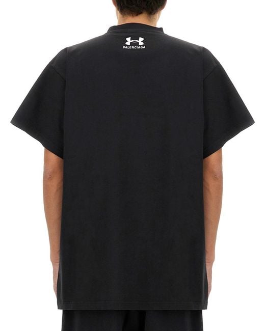 Balenciaga Black Oversize T-Shirt Cotton T-Shirts