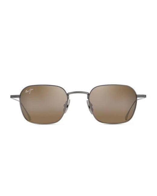 Maui Jim Brown Mekala Titanio Sunglasses