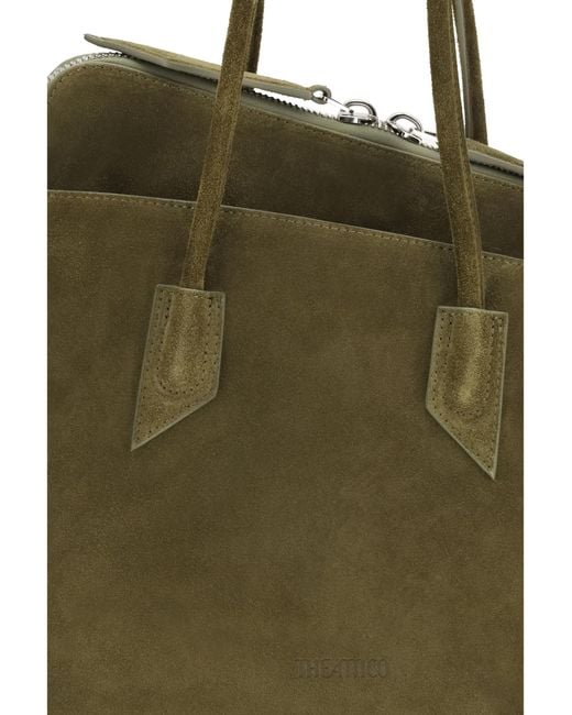 The Attico Green La Passeggiata Shoulder Bag Calf Leather Bos Taurus