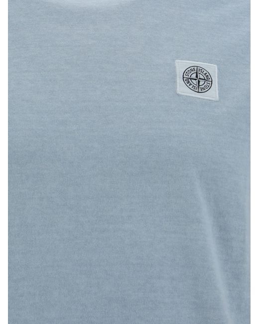 Stone Island Blue T-shirts for men