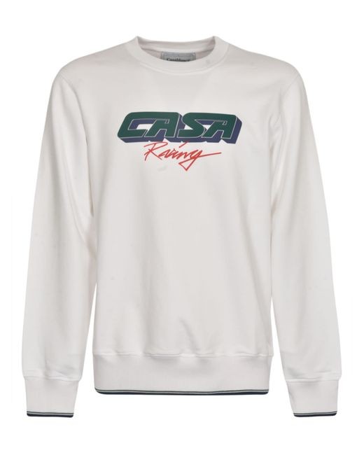 Casablancabrand White Logo Sweatshirt for men