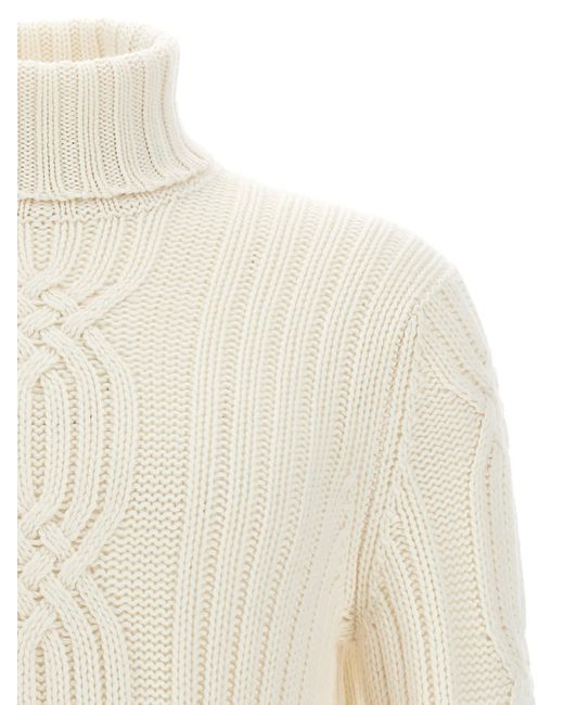 Brunello Cucinelli White High Neck Sweater Sweater, Cardigans for men
