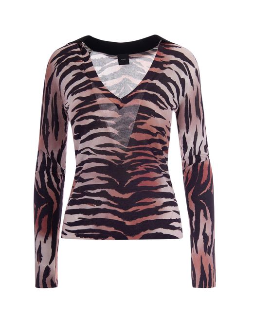 Pinko Red Trendy Top For Ss26