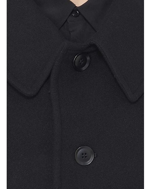 Y's Yohji Yamamoto Black Wool Coat
