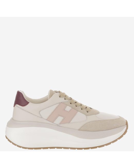 Hogan Multicolor Sneakers Maxi Leather-Suede Leather And Suede Trainers