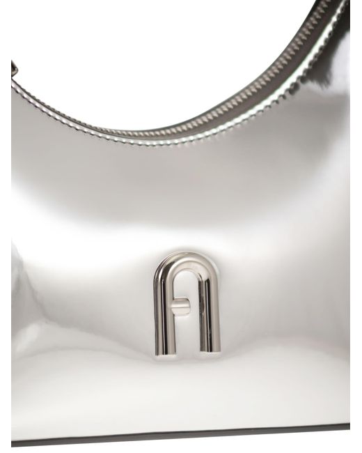 Furla Gray Diamante Mini Shoulder Bag