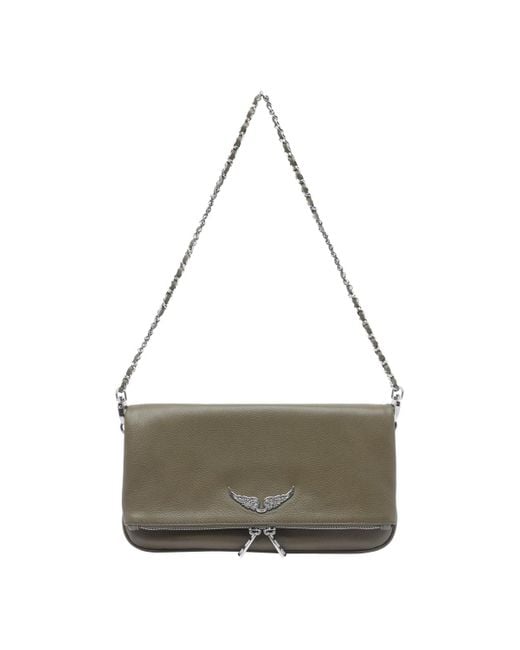 Zadig & Voltaire Gray Rock Crossbody Bag