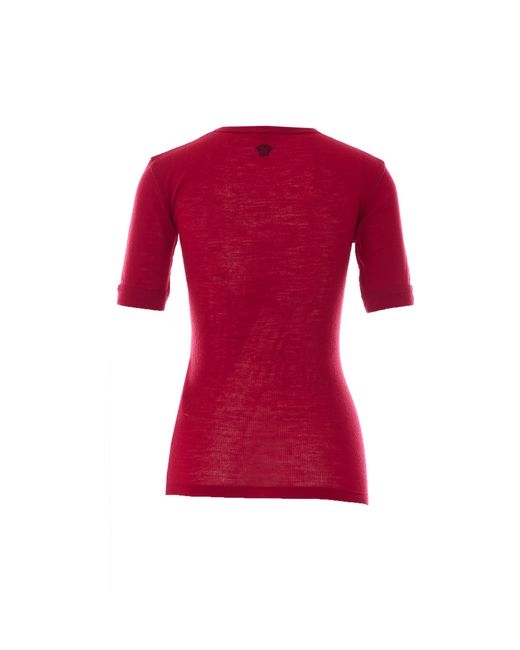 Versace Red 'Medusa' T-Shirt