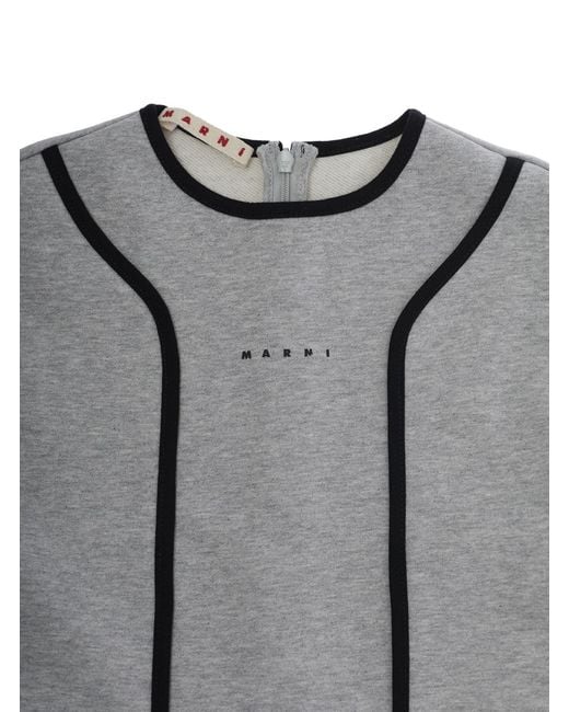 Marni Gray Dress Cotton