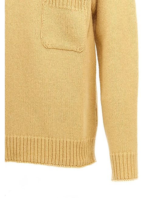 Marni Yellow Crew Neck Wool Sweater for men