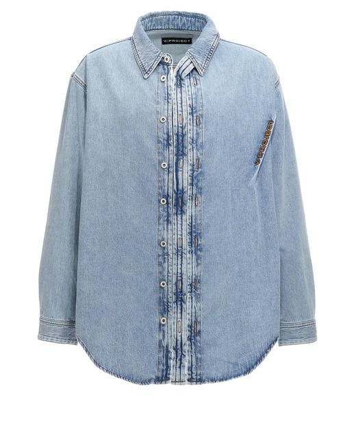 Y. Project Blue 'Hook And Eye' Shirt