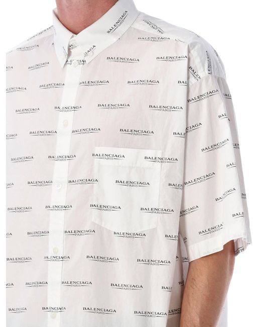 Balenciaga White Cocoon Shirt for men