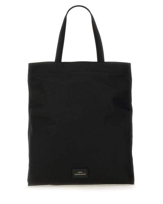 Anya Hindmarch Black Tote Bag Eyes Handbags
