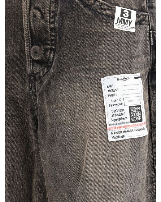 Maison Mihara Yasuhiro Gray Amateur Denim Jeans Cotton
