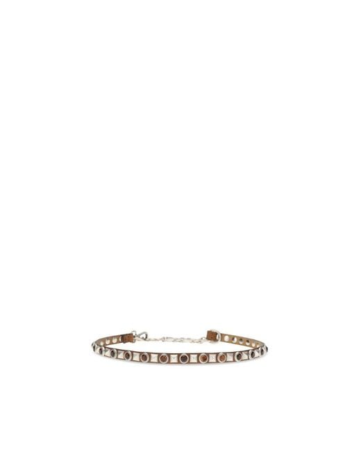 Etro Metallic Brown Calf Leather Bos Taurus Regular Belt