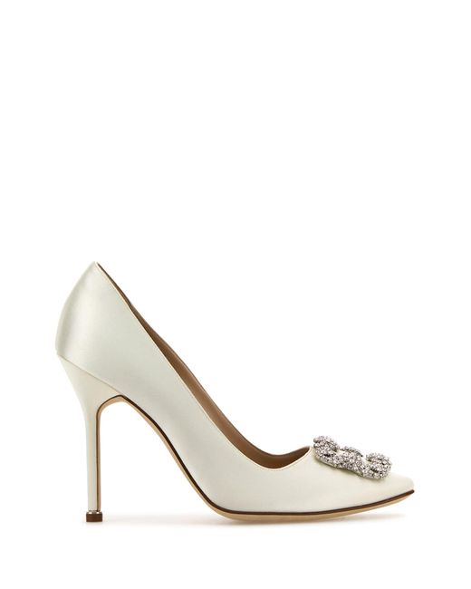 Manolo Blahnik White Hangisiflat_Fmc Lanza Pea 010