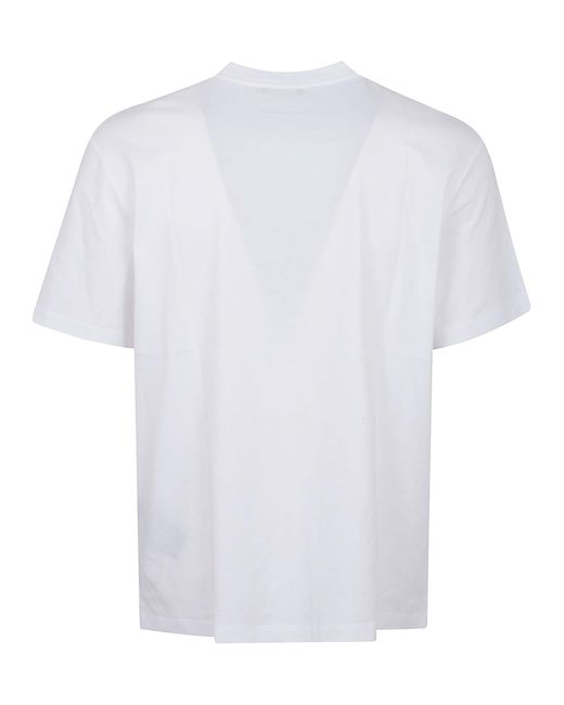 Balmain White Small Stamp T-Shirt for men