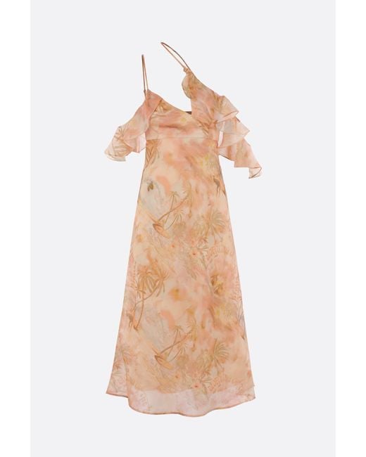 Zimmermann Illuminate Slip Dress in Natural | Lyst
