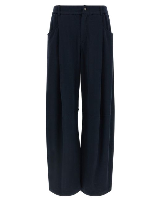 Brunello Cucinelli Blue Cotton Casual Pants