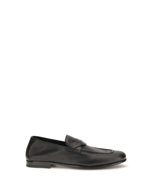 Tom Ford White Loafers Gigi Woven Strap Calf Leather for men