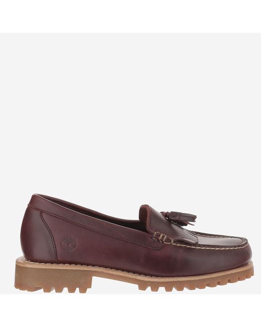 Timberland Brown Leather Loafers, And Rubber for men