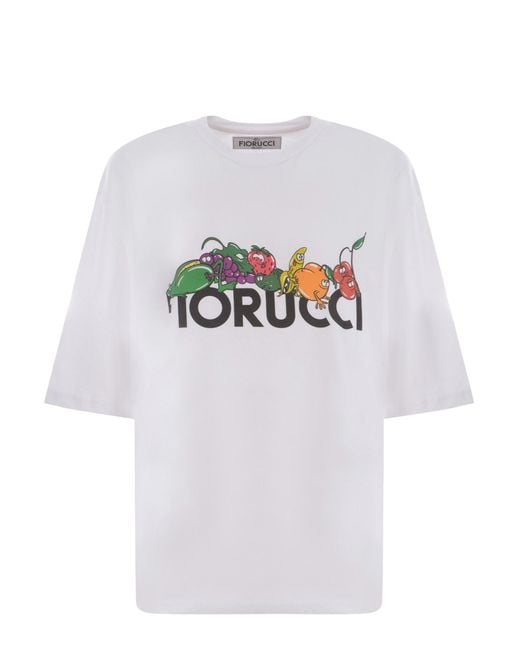 Fiorucci White T-Shirt Made Of Cotton