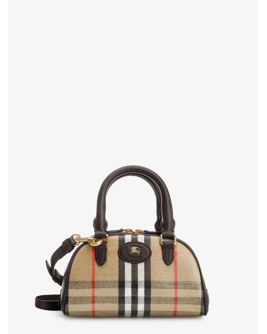 Burberry Natural Check Coated Canvas Shoulder Bag