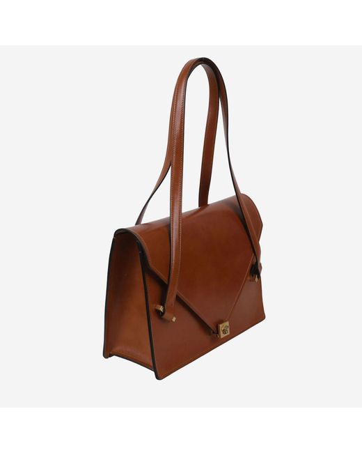 Versace Brown Shoulder Bag Severine Leather