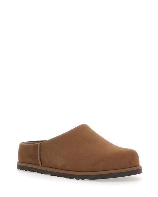 Ugg Brown Mule W Otzo Clog Leather