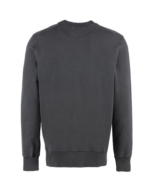Golden Goose Deluxe Brand Black Cotton Crew-Neck Sweatshirt Sweatshirts for men