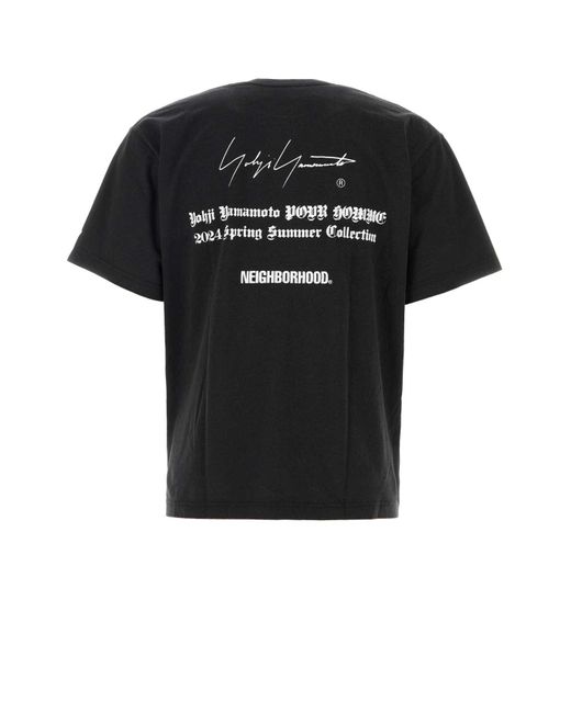 Yohji Yamamoto Black T-Shirt for men