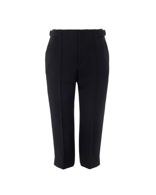 Chloé Black Wool Capri Trousers