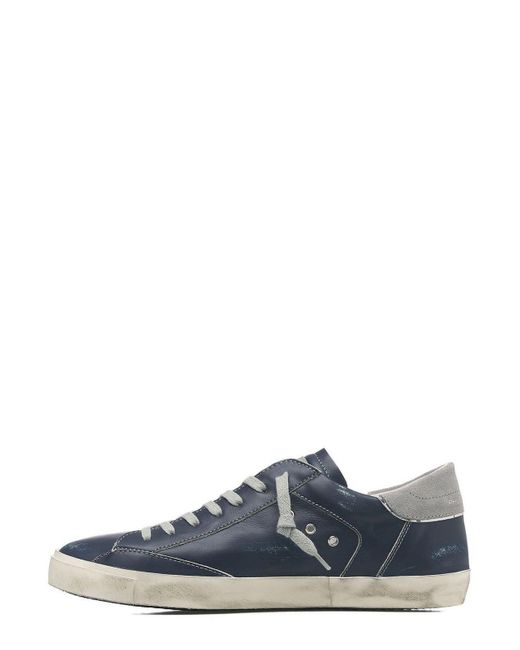 Philippe Model Blue Prsx Lace-Up Sneakers for men