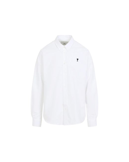 AMI White Classic Fit Shirt for men