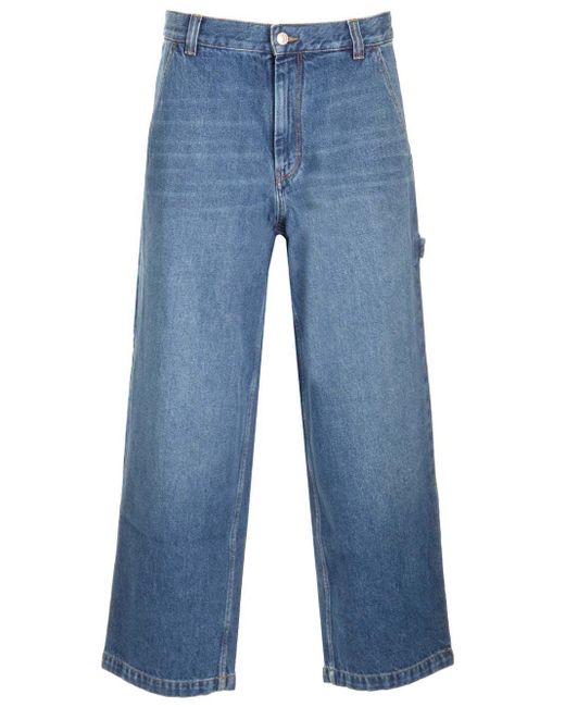 Isabel Marant Blue Jorama Baggy Fit Jeans for men