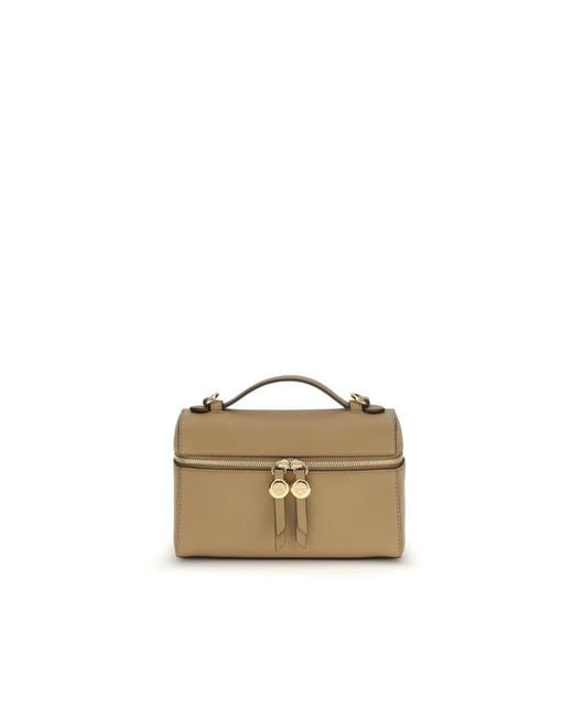 Tory Burch Natural Beige Calf Leather Bos Taurus Shoulder Bag