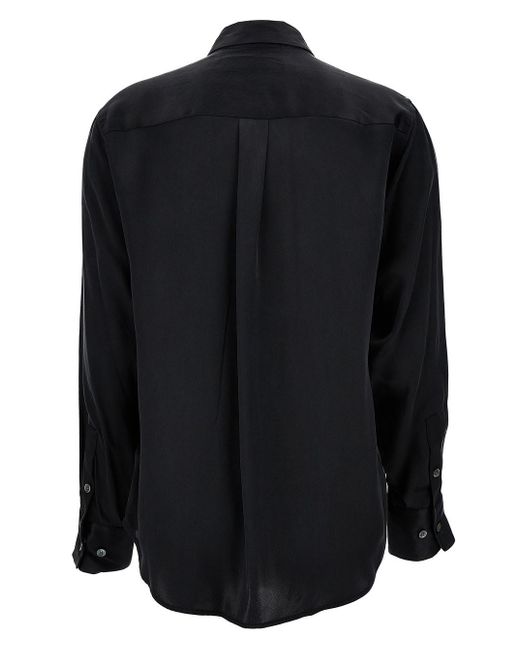 Equipment Black Signature Shirt With Two Patch Pockets