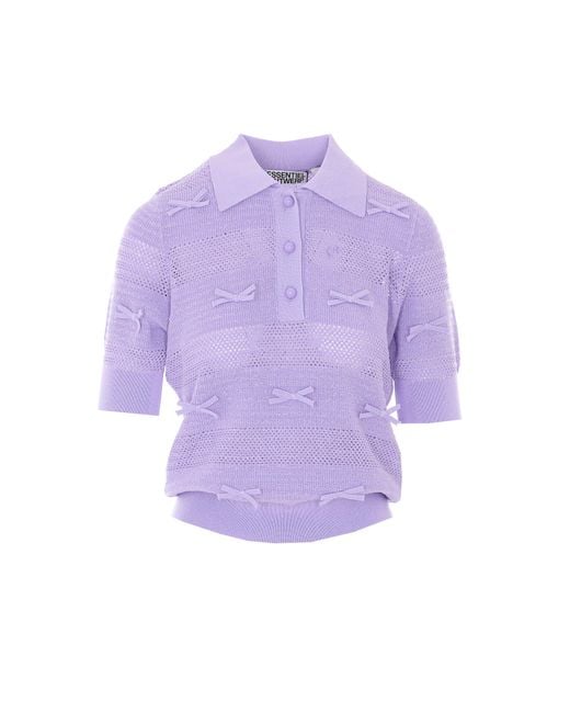 Essentiel Antwerp Purple T-Shirts And Polos Viscose